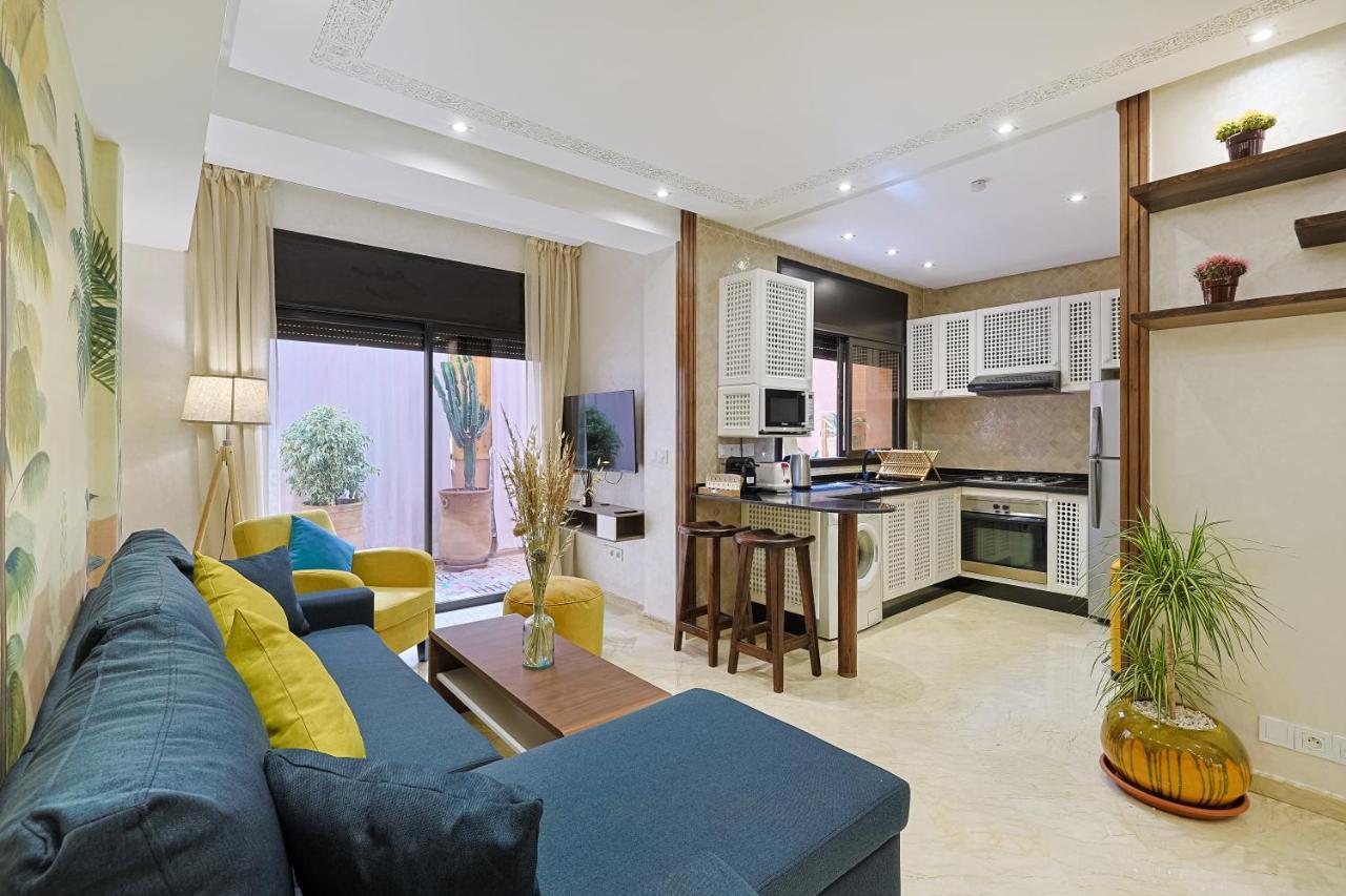Oasis - Appartement Authentique A Gueliz Марракеш Экстерьер фото