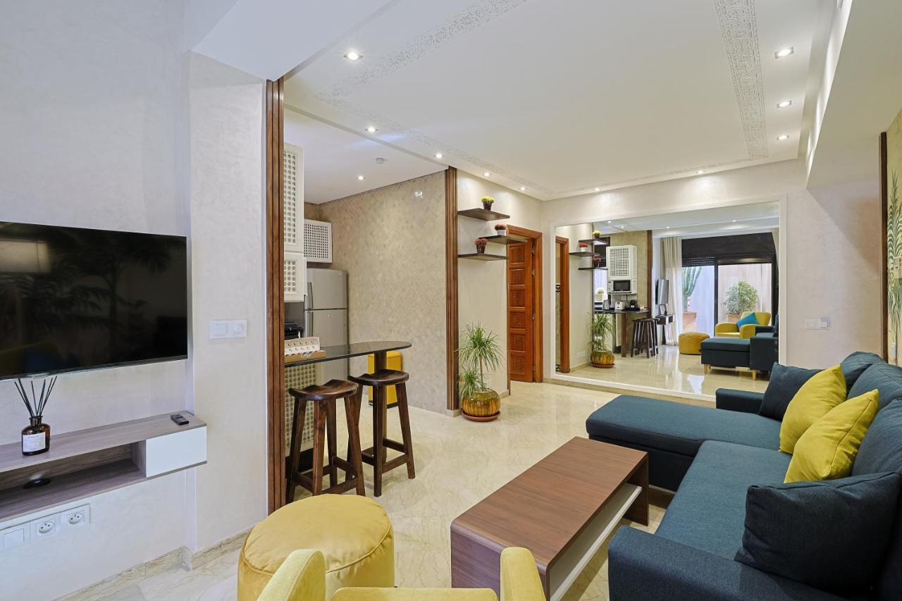 Oasis - Appartement Authentique A Gueliz Марракеш Экстерьер фото
